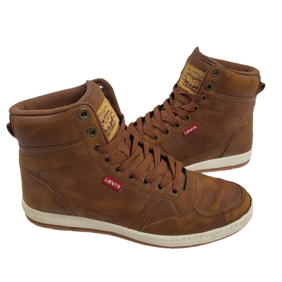 Levi's Other - Levi's Mens Stanton UL NB Waxed Hightop Sneakers 7